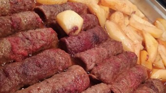 Foodbook #161 Turkish spicy soutzouki with potatoes