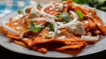 Red chilaquiles recepie