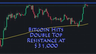 Bitcoin Hits Double Top Resistance at $31,000