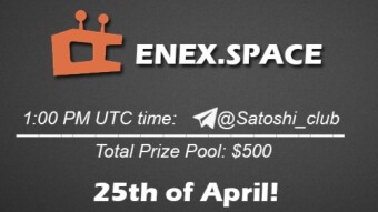 Join the AMA of Satoshi Club x ENEX. Rewards: 500 USDT, April 25th.