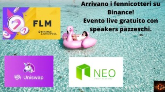 Binance e Neo lanciano Flamingo - Uniswap e DeFi!