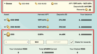 Farming $EGG at Harvest Finance vis Binance Smart Chain [Beginner Friendly]