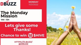 Win 10 $HIVE Tokens >> The Weekly Challenge >> From D.Buzz (ROUND 124)