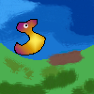 A Duck on a Pond and Drawing Thoughts