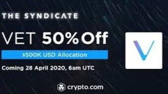 Crypto.com Syndicate ----VET  Vechein 50% off
