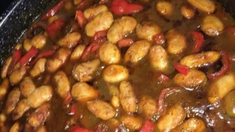 Foodbook #671 baked giant beans – Gigantes