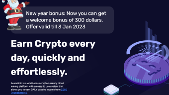 New Year Offer: Earn Free Crypto Everyday From Acela Gold [ Free $300 Welcome Bonus ]