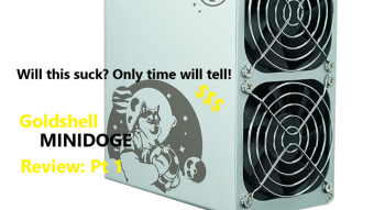 Dogecoin and Litecoin mining on a budget! My take on the Goldshell Minidoge ASIC miner: Part 1