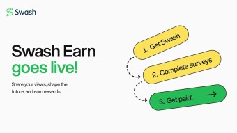 Swash Earn Goes Live! An intuitive user interface, tailored surveys, and potential earnings of up to $200 per month…