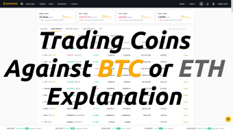 Trading Coins Against BTC or ETH Explanation