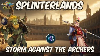 Splinterlands - Storm Against the Archers: Headwinds + Shield for the Win