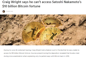 Latest on the Craig Wright Legal Satoshi Circus