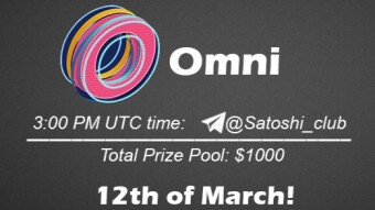 Join the AMA of Satoshi Club x Omni . Rewards: 1000 USDT,March 12th.
