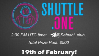 Join the AMA of Satoshi Club x ShuttleOne. Rewards: 500 USDT, February 17th.