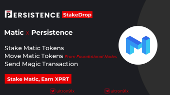 Persistence StakeDrop - Enroll Matic Staked Tokens & Earn XPRT Tokens