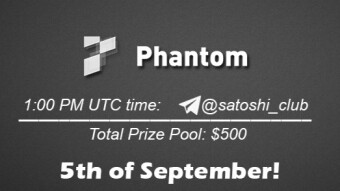 Join the AMA of Satoshi Club x Phantom. Rewards: 500 USDT, September 5th.