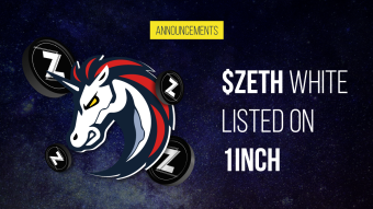 $ZETH whitelisted at 1INCH !