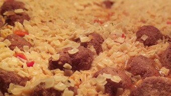 Foodbook #415 Meatball and Noodle Casserole