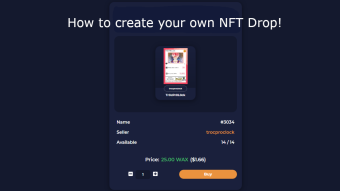 How to create your own Drop for your NFT's