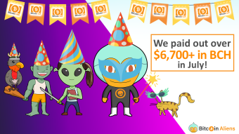 Another great month of payouts - $12,600+ given away & Over $6,700 in BCH Alone!