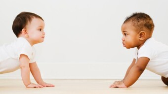 Black child, white child