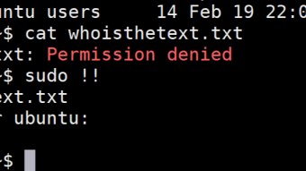 About "sudo !!"