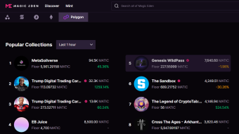 MagicEden Marketplace now adds Polygon Chain!