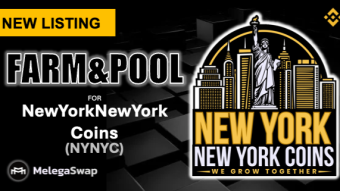 NewYorkNewYorkCoins (NYNYC) Lands on MelegaSwap: How to Tap into Farming and Pool Opportunities
