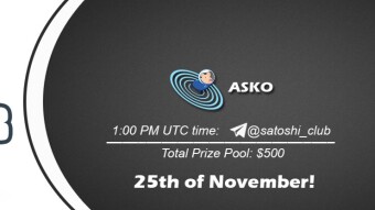 Join the AMA of Satoshi Club x rASKO. Rewards: 500 USDT, November 25th.