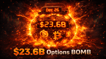 $23.6 BILLION in Bitcoin Options Exploding Friday (Why This Could Get Wild)