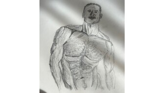 Sketch of Cheyenne Jackson