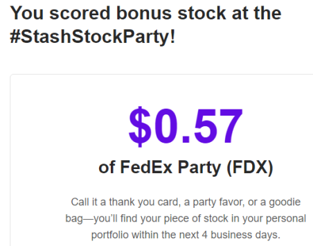 FDX Stash Stock Party