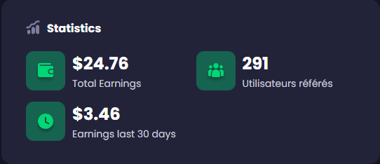Affiliation Earnings with Freecash