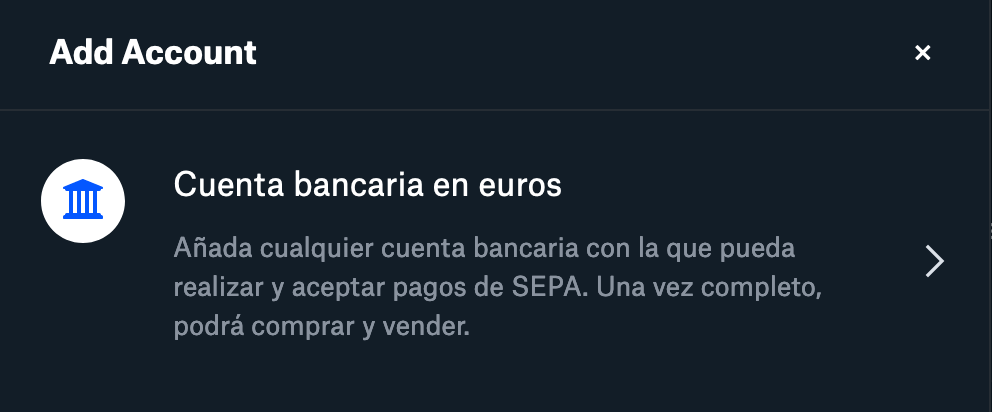coinbase bank account sepa