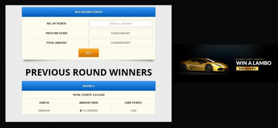 GOLD TICKETS