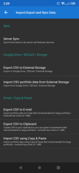 Export CSV