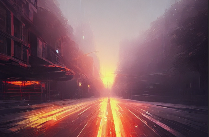 “Time” — an AI-generated artwork I prepared in starryai.