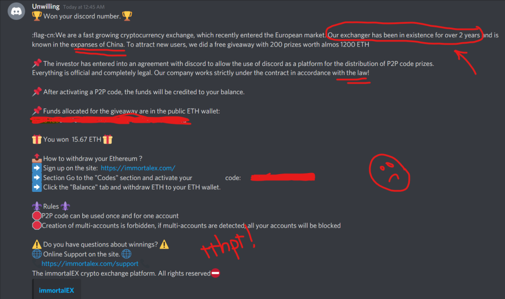 Scam Notice