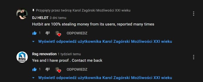 SEE THE COMMENTS FROM THE PEOPLE IN THE YOUTUBE VIDEOS