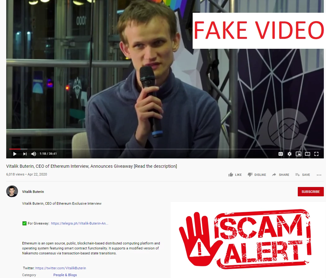 SCAM ABOUT ETHEREUM