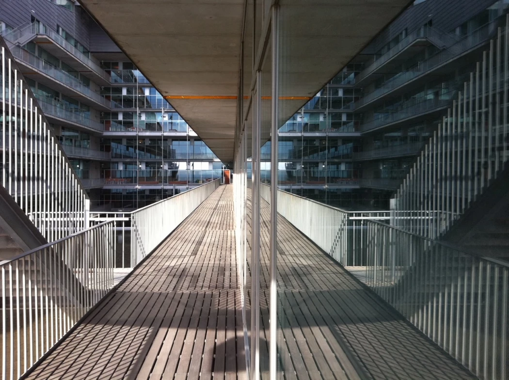 Exterior corridor detail