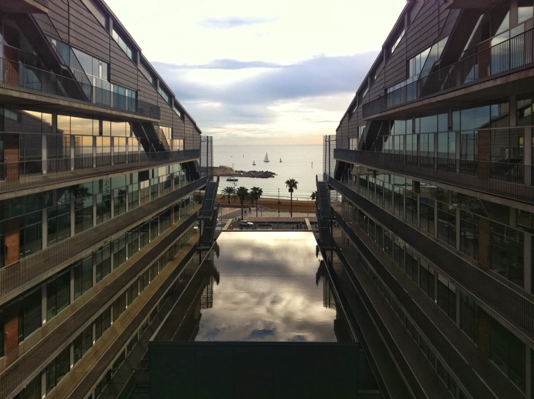 Sea views from the inner courtyard