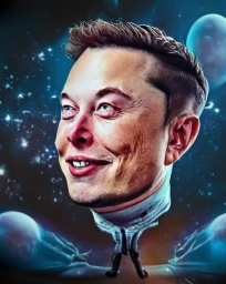 Elon Musk Universal Hero by Along Tusk