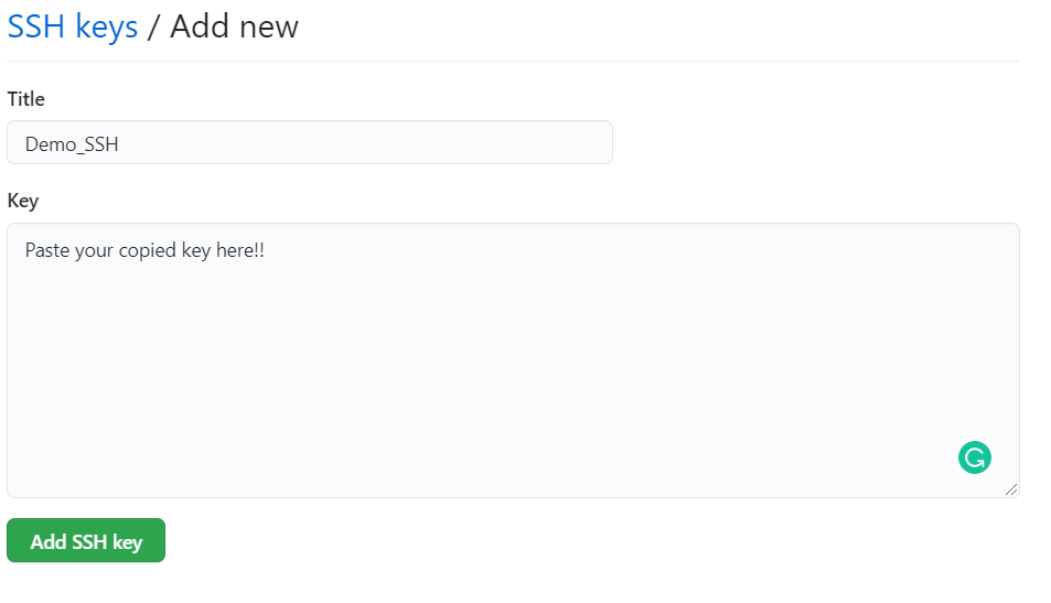 How to create/add SSH key to your GitHub account.