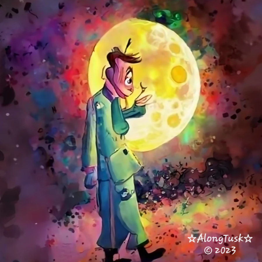 Altcoin Season Moon by Along Tusk