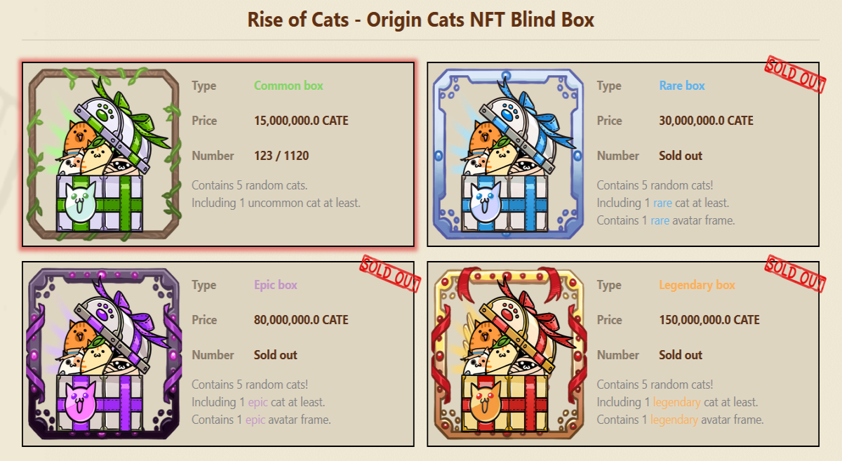 Only a few boxes left as of writing!