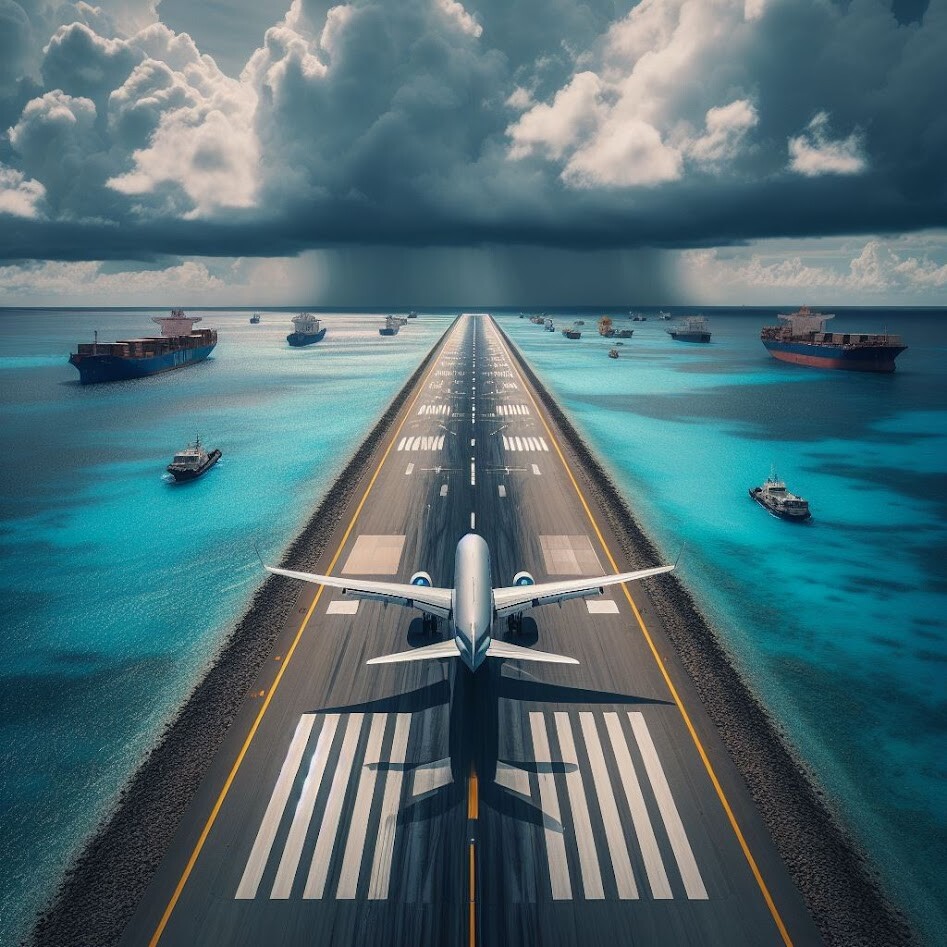 Avión despegando