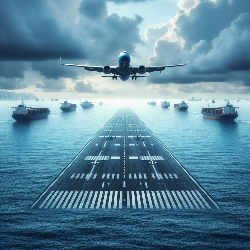 Avión despegando