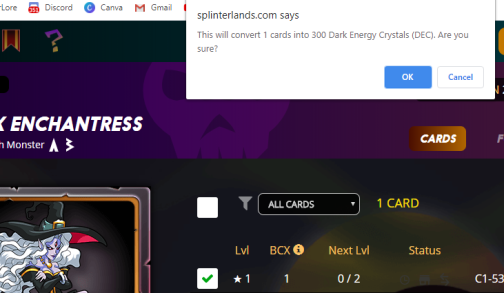 300 DEC for 1 Card!