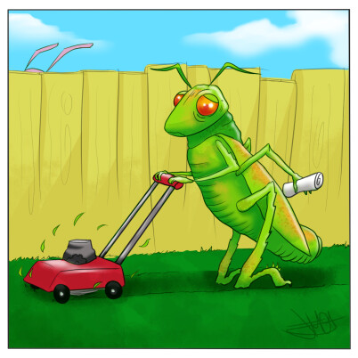 Two-Striped Grasshopper